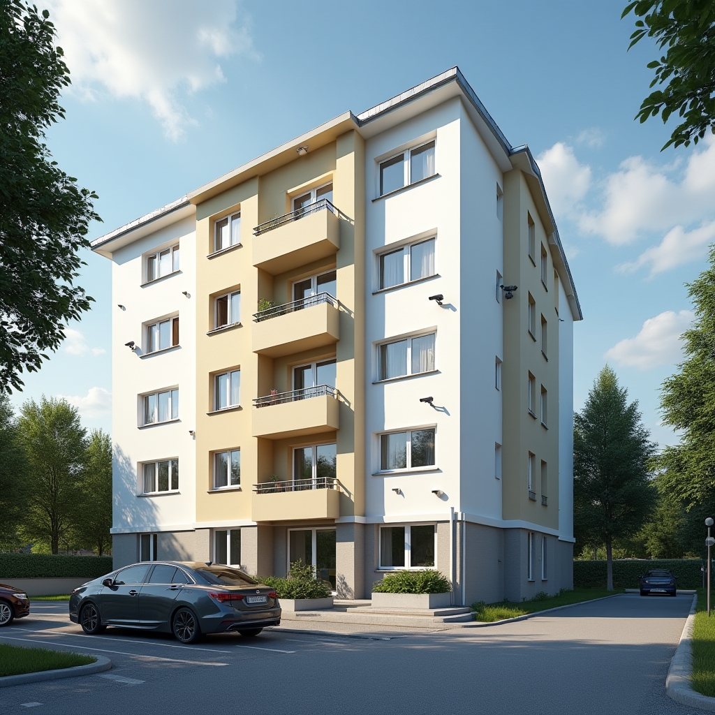 Sistem de supraveghere video pentru complex rezidențial cu mai multe unități