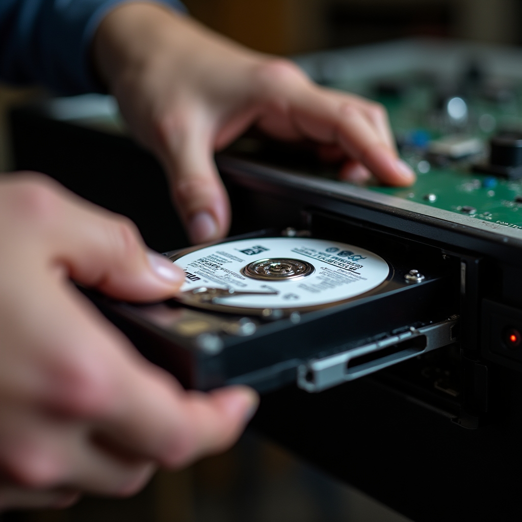 Hard disk de supraveghere instalat în recorder DVR